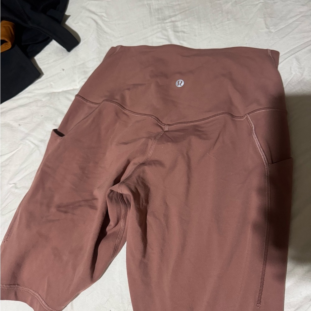 Lululemon blush biker shorts